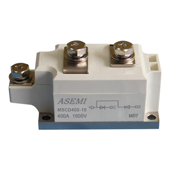 MSCD500-16,MSCD500-12,MSCD400-16,MSCD400-12,  ASEMI單臂串聯整流模塊