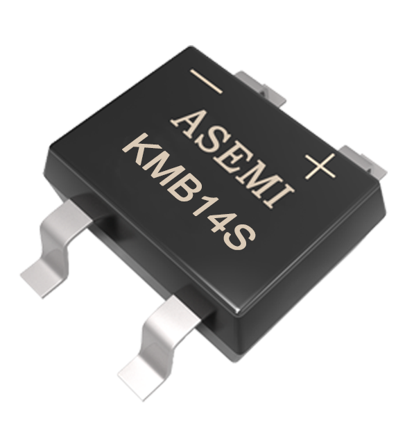 KMB110S/KMB14S/KMB16S，ASEMI貼片肖整流橋，薄體貼片小封裝用芯片，智能插座、電表設(shè)備適配整流橋