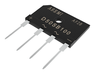 D50SB100,D50SB80，ASEMI整流橋，自帶散熱片控制溫升效果好，充電箱充電柜等電源設(shè)備首選整流橋 D50SB100