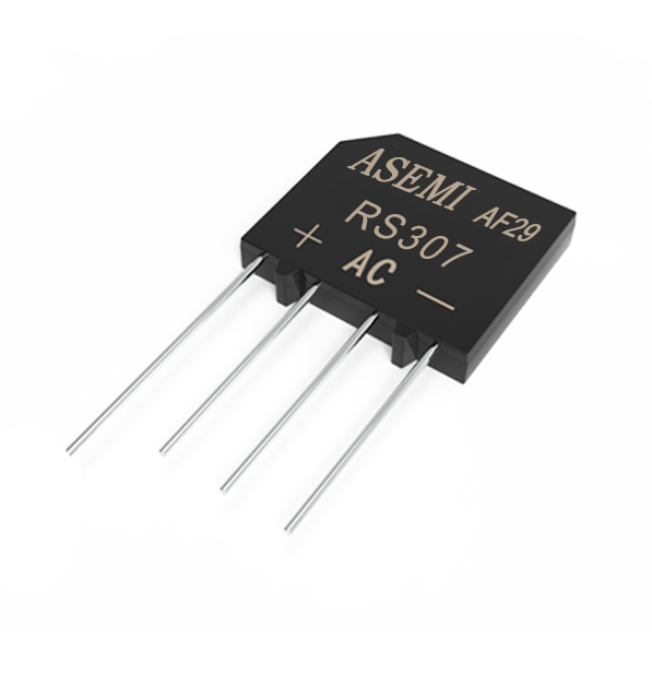 RS310/RS308/RS307/RS306，ASEMI整流橋,插件小扁橋采用60MIL規(guī)格GPP芯片，開關(guān)小電源、